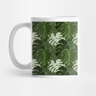 Monstera Pattern - Lime Green Mug